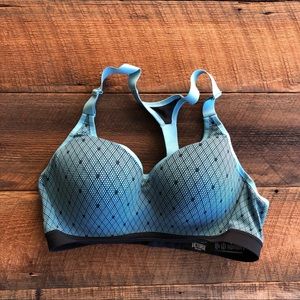 Victorias Secret sport vsx 36B incredible bra blue